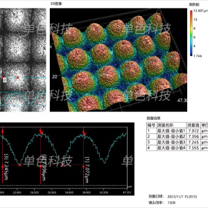 Platinum-iridium alloy surface microstructure etching